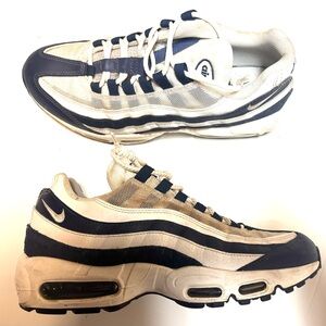 Nike Air Max 95 Men's Sneakers - White and Navy